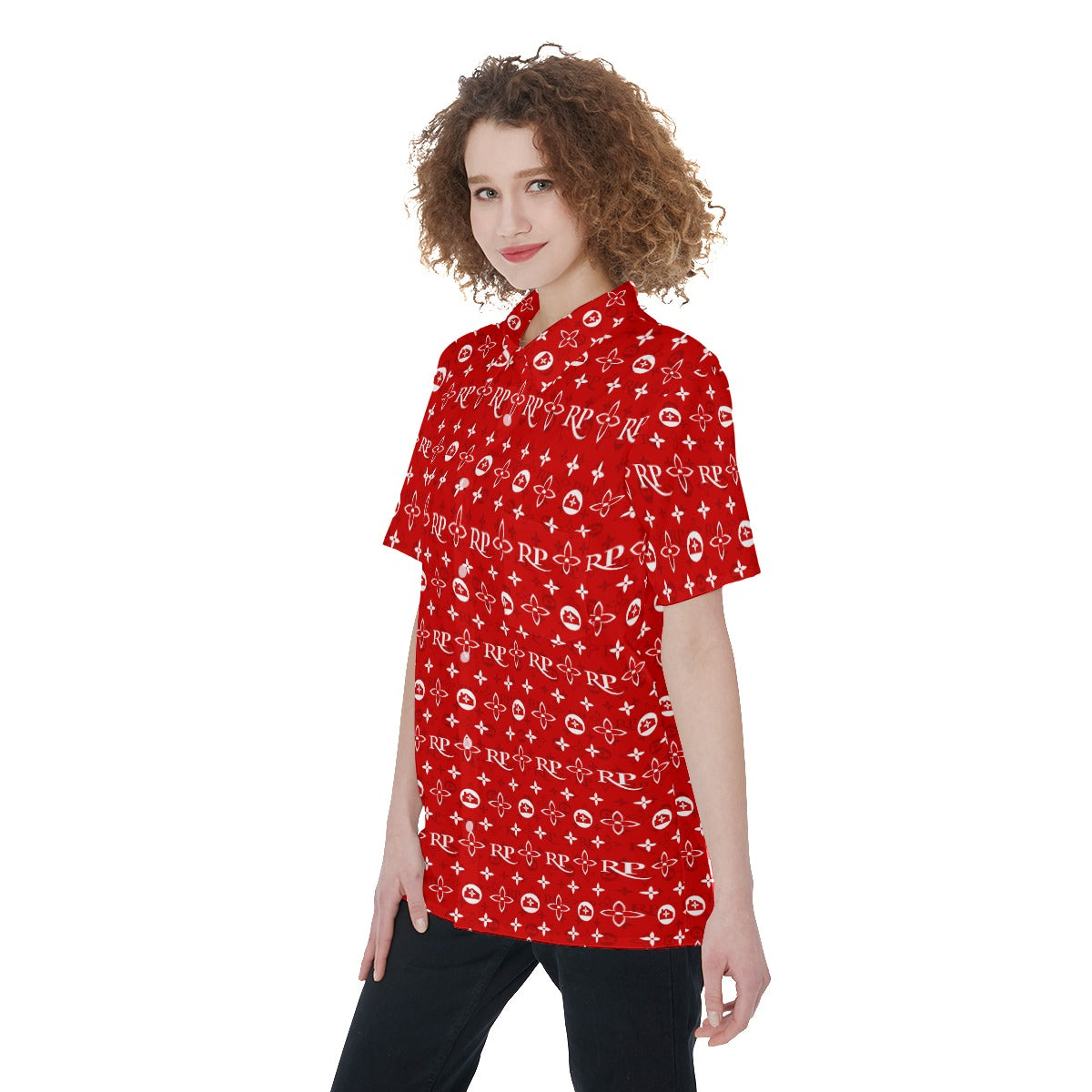 RP XMAS LV-All-Over Print Women's Short Sleeve Shirt With Pocket - Real  Team Shop