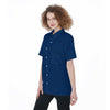 RP-All-Over Print Women's Short Sleeve Shirt With Pocket