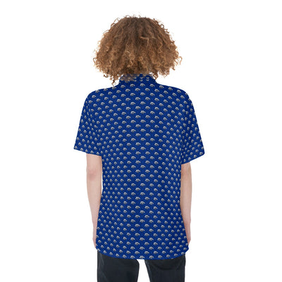 RPT-All-Over Print Women's Short Sleeve Shirt With Pocket