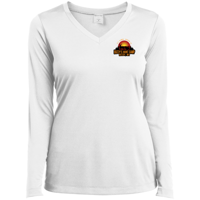 Buzzy's-LST353LS Ladies’ Long Sleeve Performance V-Neck Tee