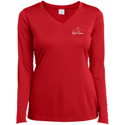 Reel Team Boat-LST353LS Ladies’ Long Sleeve Performance V-Neck Tee