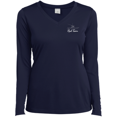 Reel Team Boat-LST353LS Ladies’ Long Sleeve Performance V-Neck Tee