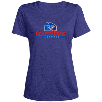 Realty Pros-Ladies' Heather Scoop Neck Performance Tee