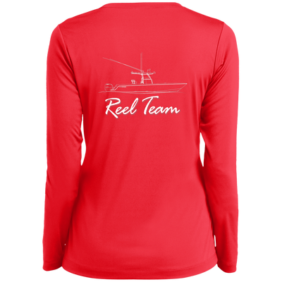 Reel Team Boat-LST353LS Ladies’ Long Sleeve Performance V-Neck Tee