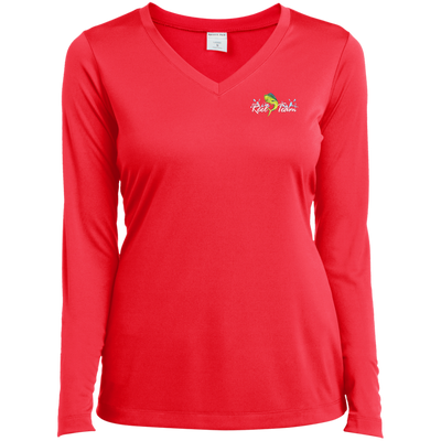 Reel Team-LST353LS Ladies’ Long Sleeve Performance V-Neck Tee