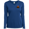Buzzy's-LST353LS Ladies’ Long Sleeve Performance V-Neck Tee