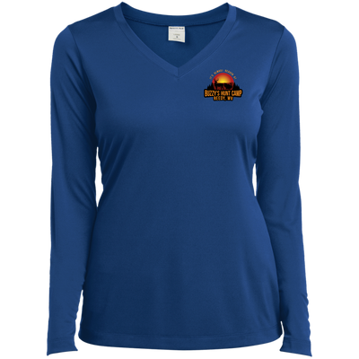 Buzzy's-LST353LS Ladies’ Long Sleeve Performance V-Neck Tee