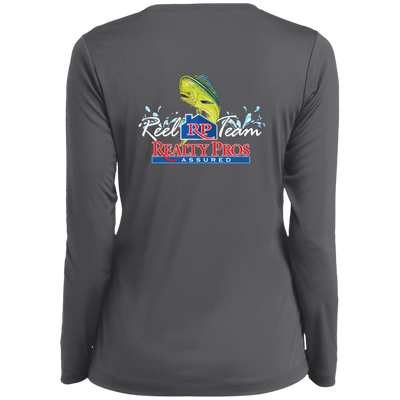 Reel Team-LST353LS Ladies’ Long Sleeve Performance V-Neck Tee