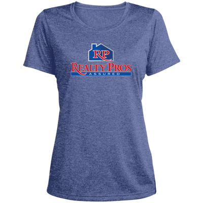 Realty Pros-Ladies' Heather Scoop Neck Performance Tee