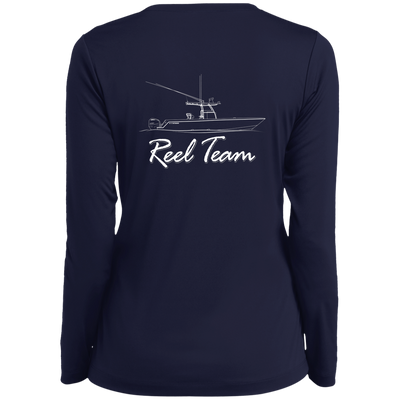 Reel Team Boat-LST353LS Ladies’ Long Sleeve Performance V-Neck Tee