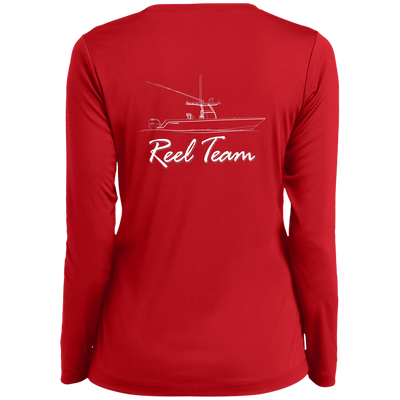 Reel Team Boat-LST353LS Ladies’ Long Sleeve Performance V-Neck Tee