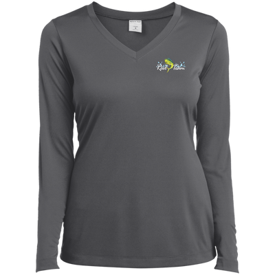 Reel Team-LST353LS Ladies’ Long Sleeve Performance V-Neck Tee