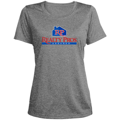 Realty Pros-Ladies' Heather Scoop Neck Performance Tee