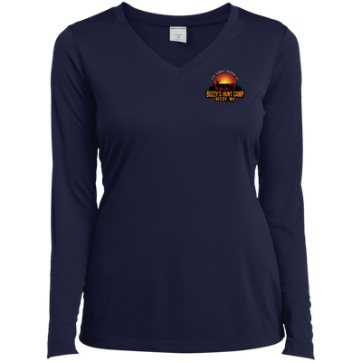 Buzzy's-LST353LS Ladies’ Long Sleeve Performance V-Neck Tee
