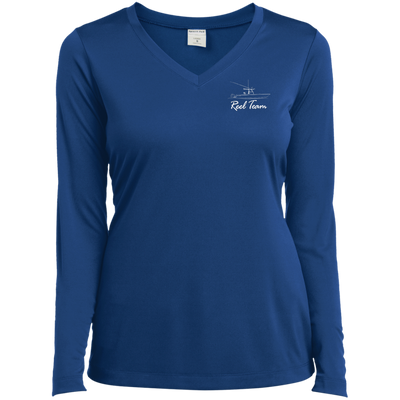 Reel Team Boat-LST353LS Ladies’ Long Sleeve Performance V-Neck Tee