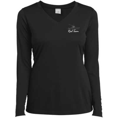 Reel Team Boat-LST353LS Ladies’ Long Sleeve Performance V-Neck Tee