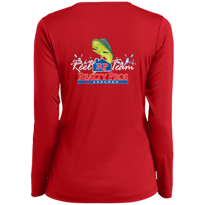 Reel Team-LST353LS Ladies’ Long Sleeve Performance V-Neck Tee