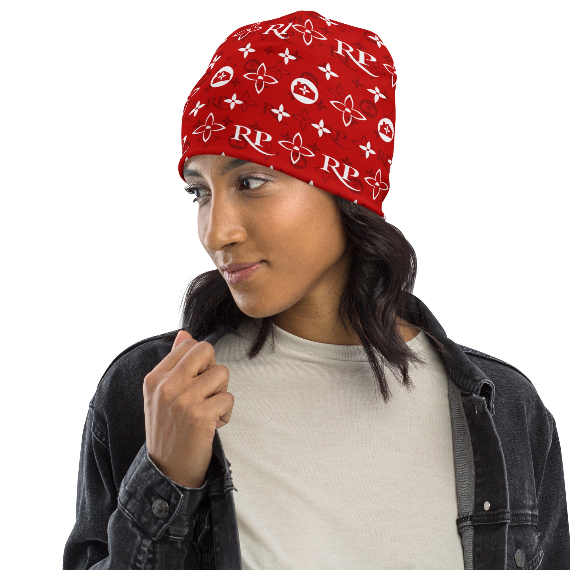 Louis Vuitton Pattern Print Wool Beanie