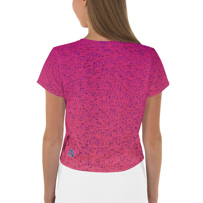 RPT-All-Over Print Crop Tee