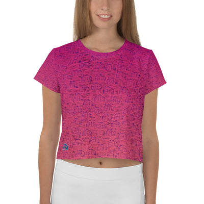 RPT-All-Over Print Crop Tee