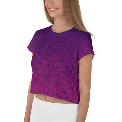 RPT-All-Over Print Crop Tee