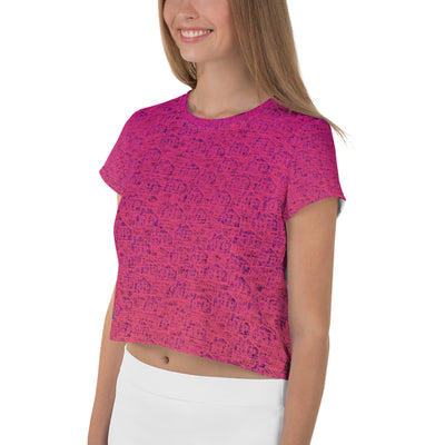 RPT-All-Over Print Crop Tee