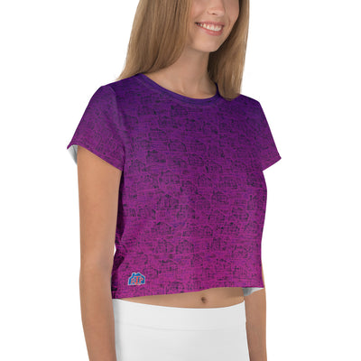 RPT-All-Over Print Crop Tee