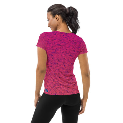 RPT-All-Over Print Women's Athletic T-shirt