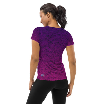 RPT-All-Over Print Women's Athletic T-shirt