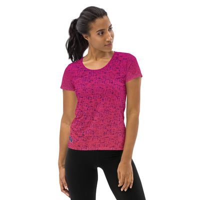 RPT-All-Over Print Women's Athletic T-shirt