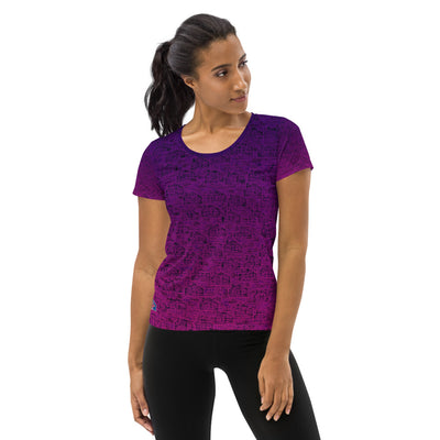 RPT-All-Over Print Women's Athletic T-shirt