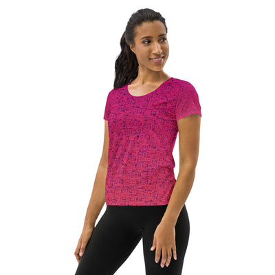 RPT-All-Over Print Women's Athletic T-shirt