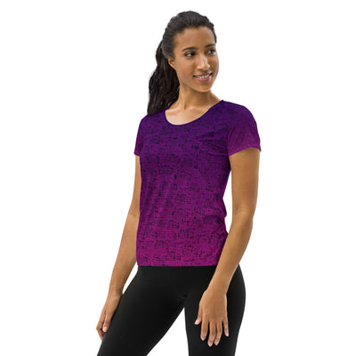 RPT-All-Over Print Women's Athletic T-shirt