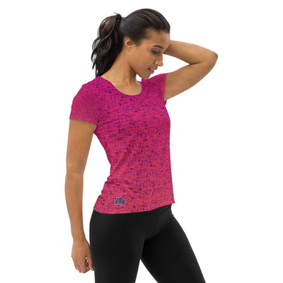 RPT-All-Over Print Women's Athletic T-shirt